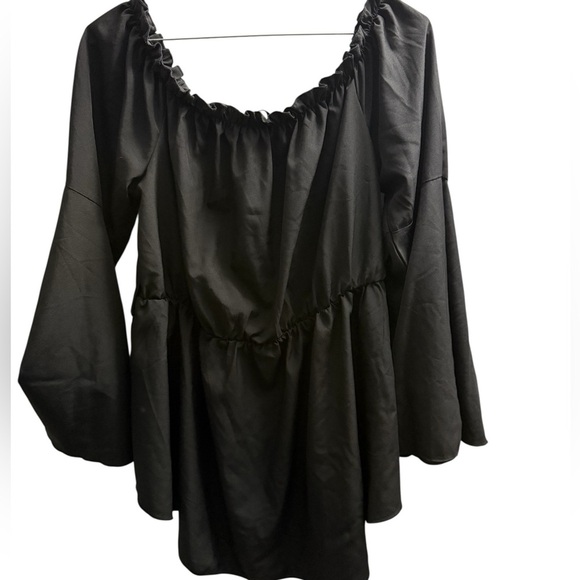 SHEIN Curve Black Off-Shoulder Blouse (0XL) - Picture 1 of 3